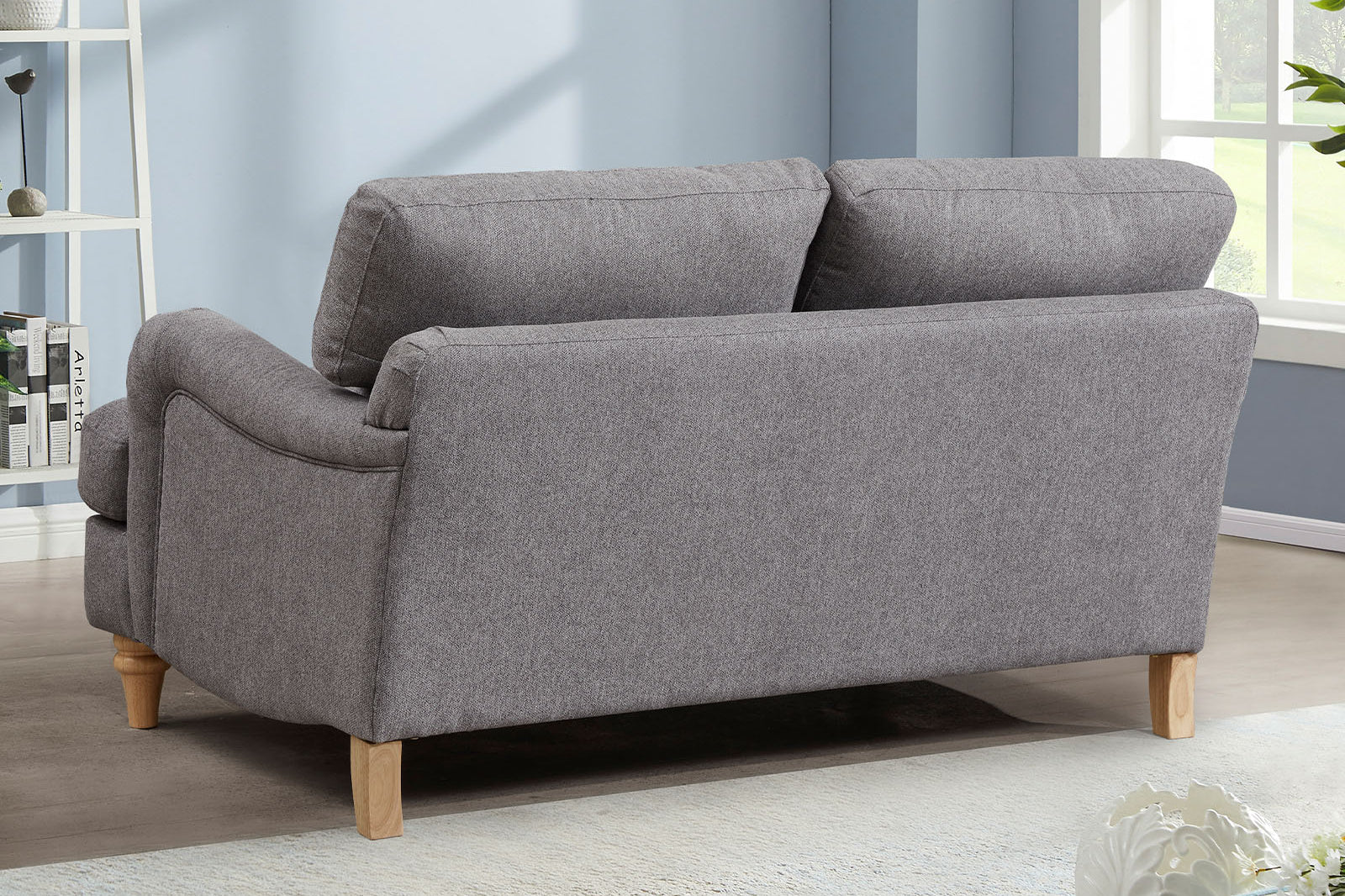 4 Seater Fabric Grey Sofa