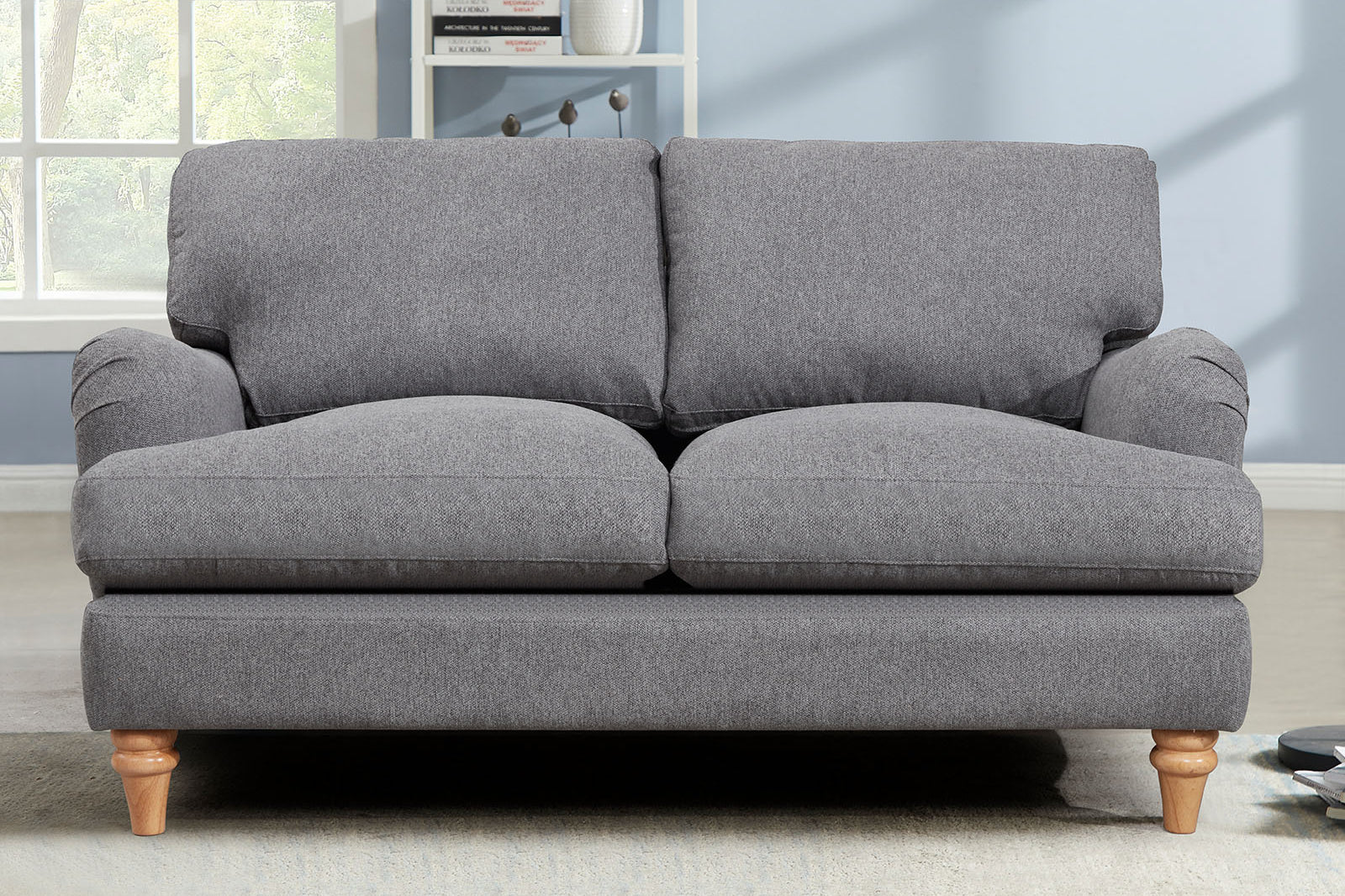 3 Seater Fabric Grey Sofa