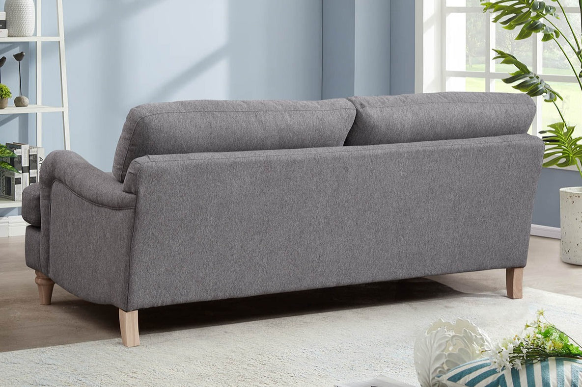 4 Seater Fabric Grey Sofa