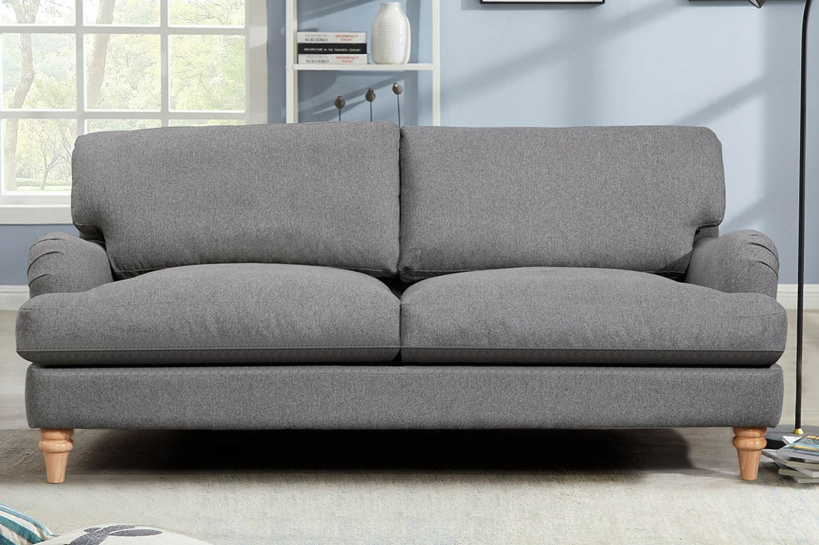 5 Seater Fabric Grey Sofa