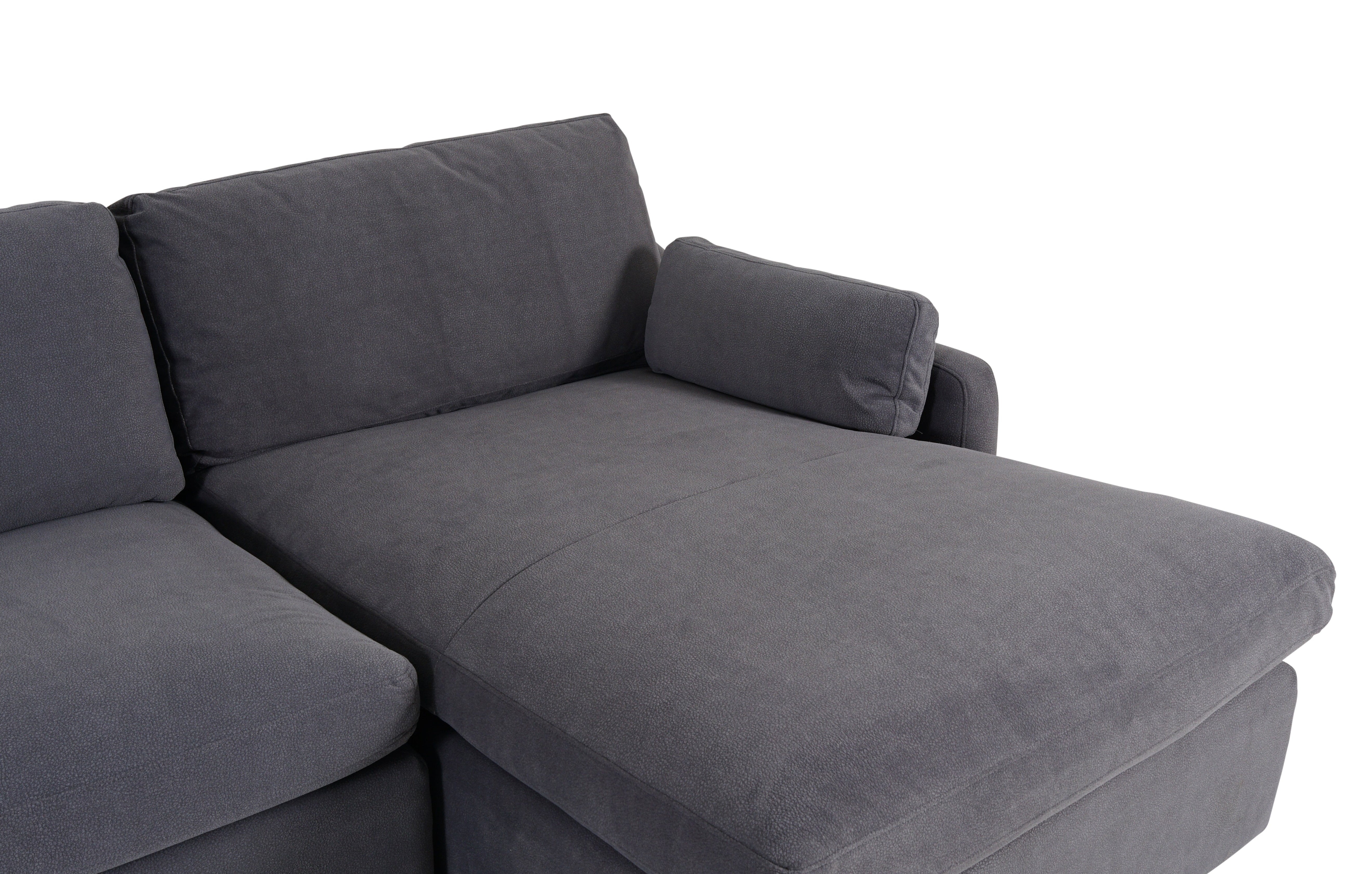 sleek right-hand-facing corner sofa