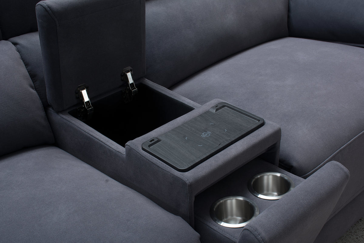 Hugo Corner Sofa - Grey - Dante Furniture - image 3
