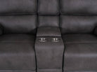 Monaco 2 Seater Console Recliner Sofa Grey