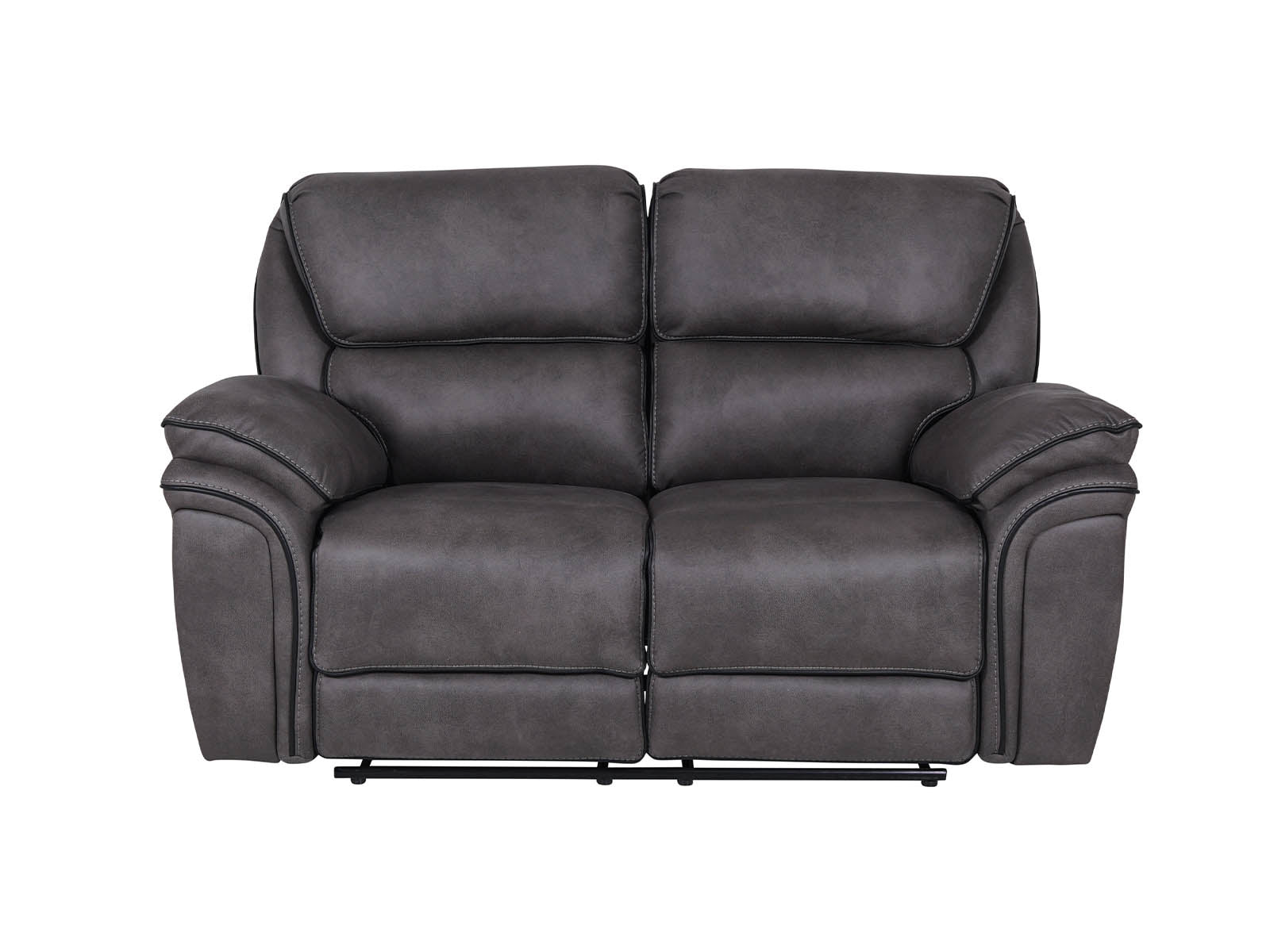 grey 2-seater recliner sofa