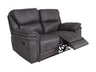 grey 2-seater recliner sofa