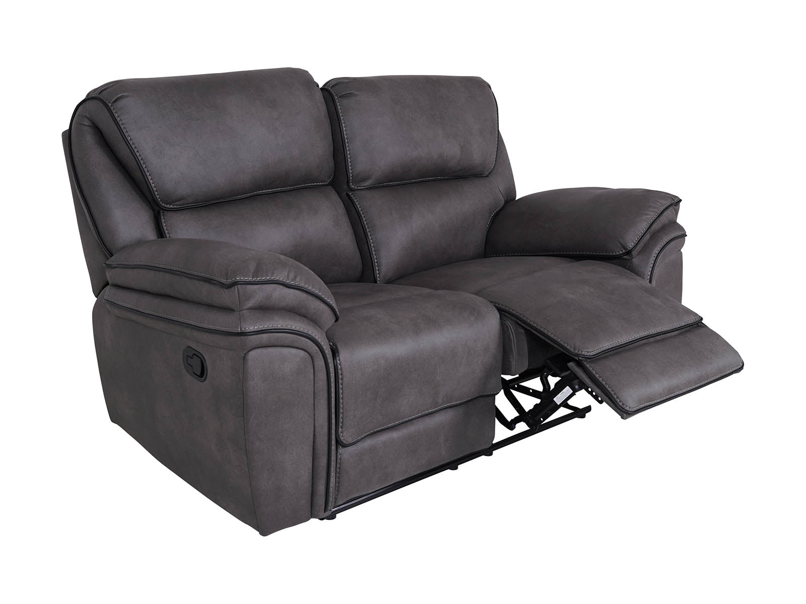 grey 2-seater recliner sofa