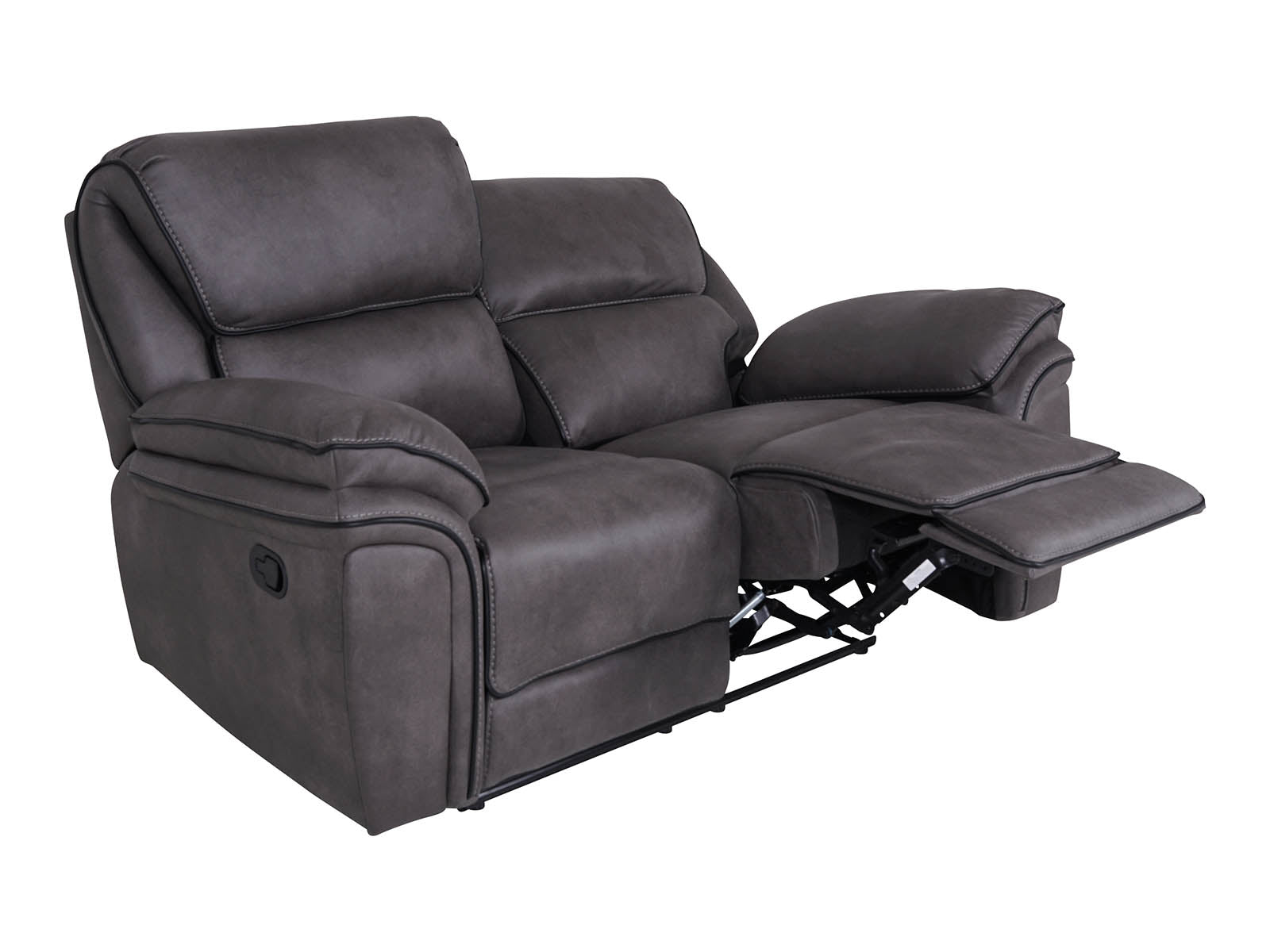 grey 2-seater recliner sofa