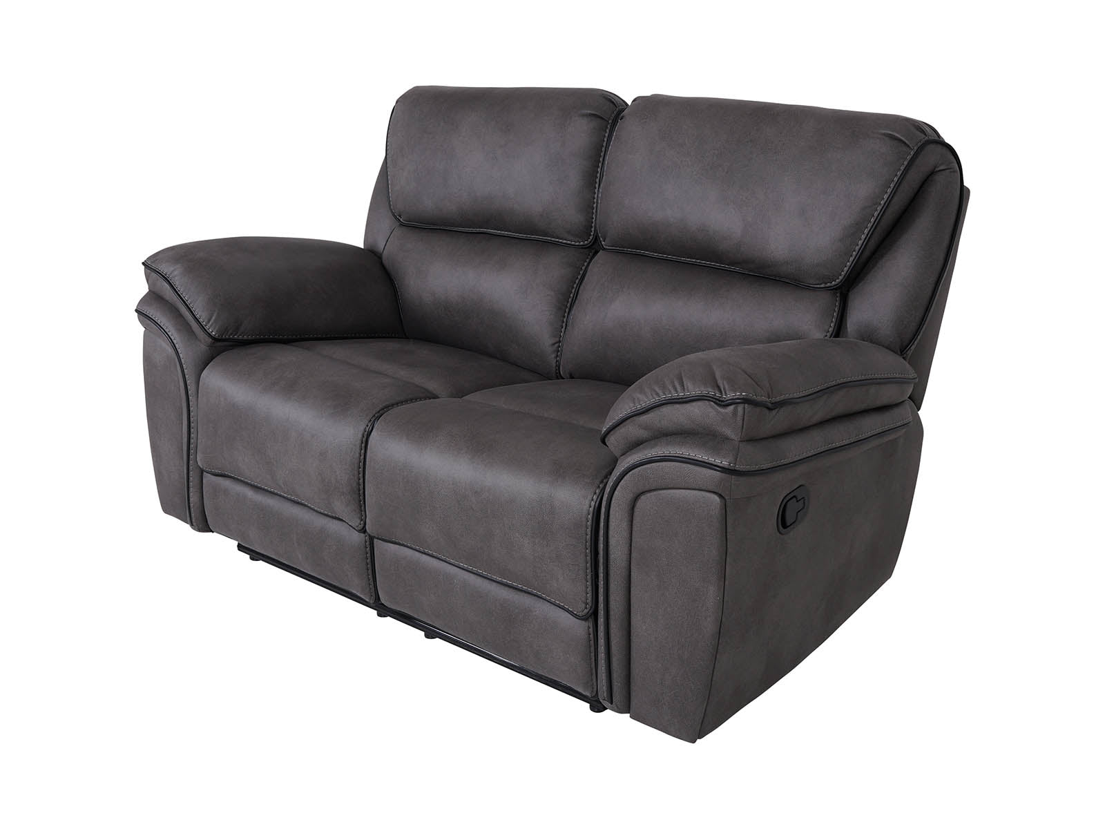 grey 2-seater recliner sofa