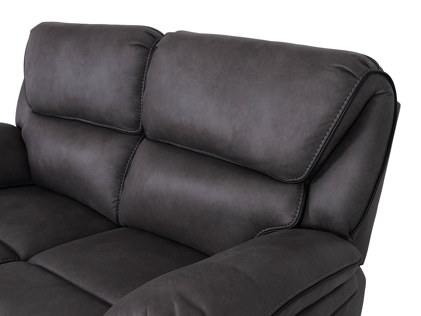 grey 2-seater recliner sofa