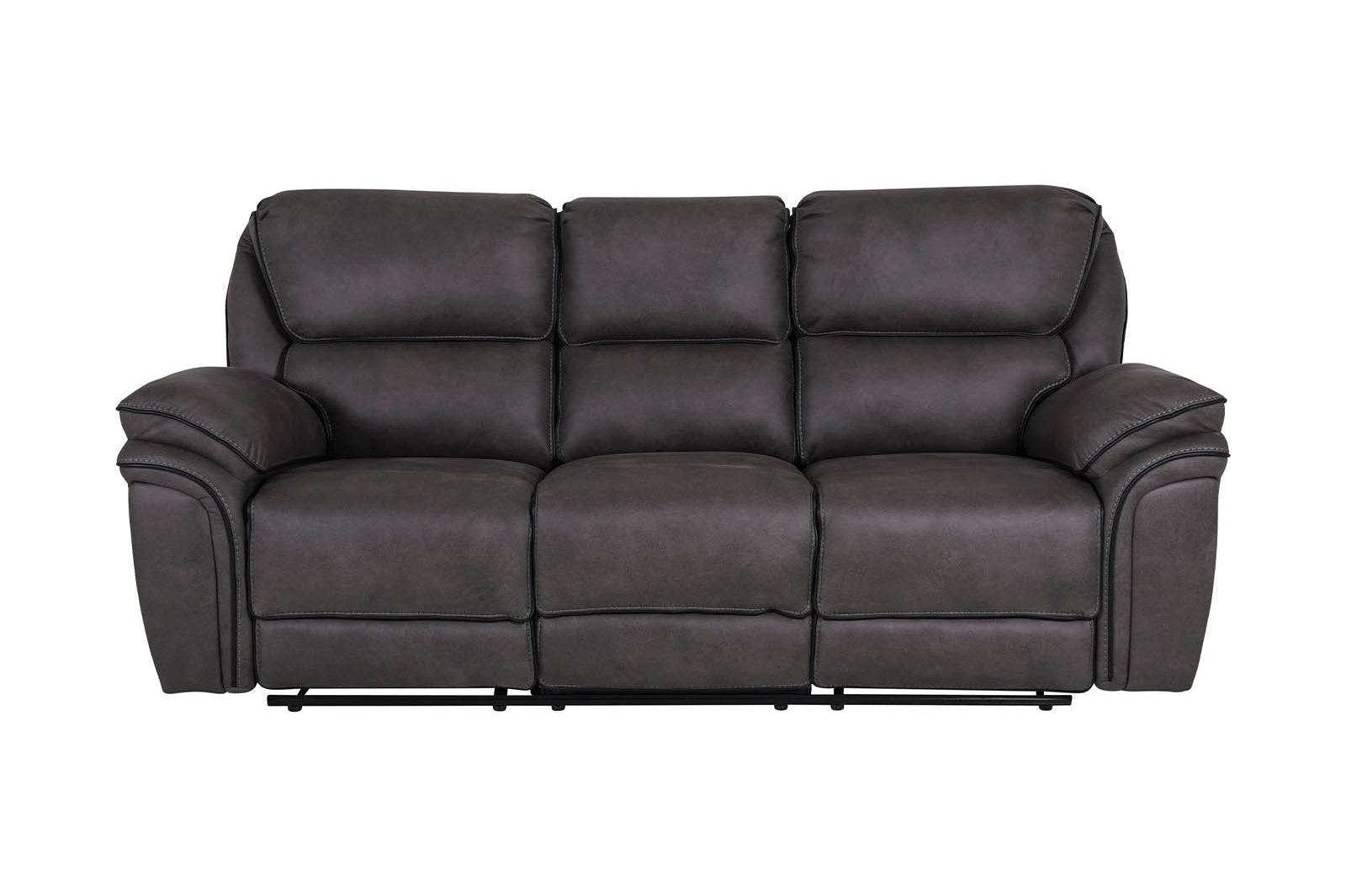 grey 3-seater recliner sofa