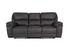 grey 3-seater recliner sofa