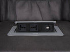 grey 3-seater recliner sofa