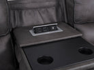 grey 3-seater recliner sofa