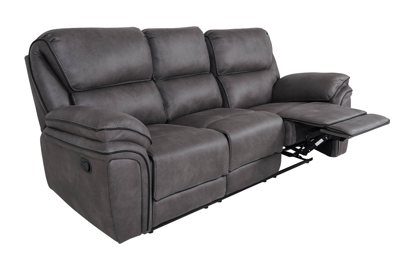 grey 3-seater recliner sofa