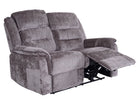 Turin 2 Seater Fabric Recliner Sofa - Dante Furniture