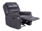 Turin Leather Recliner Armchair - Grey - Dante Furniture