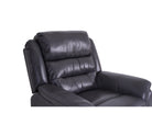 Turin Leather Recliner Armchair - Grey - Dante Furniture