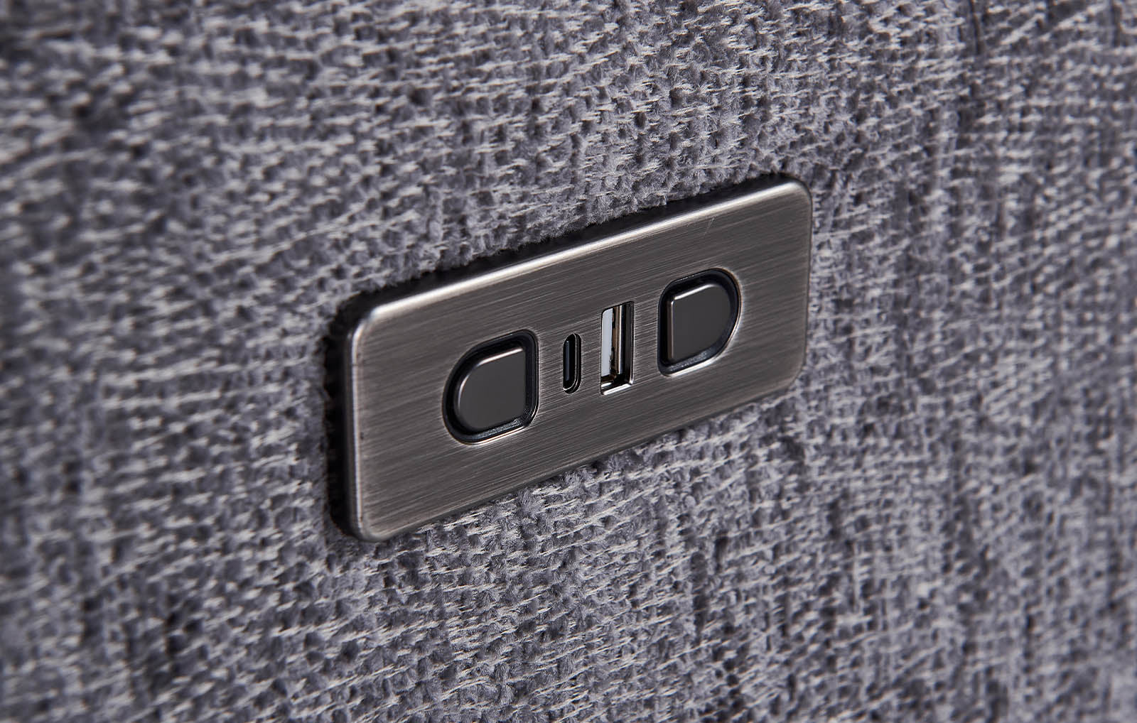 Lyla 3 Seater Power Recliner - Grey - Dante Furniture