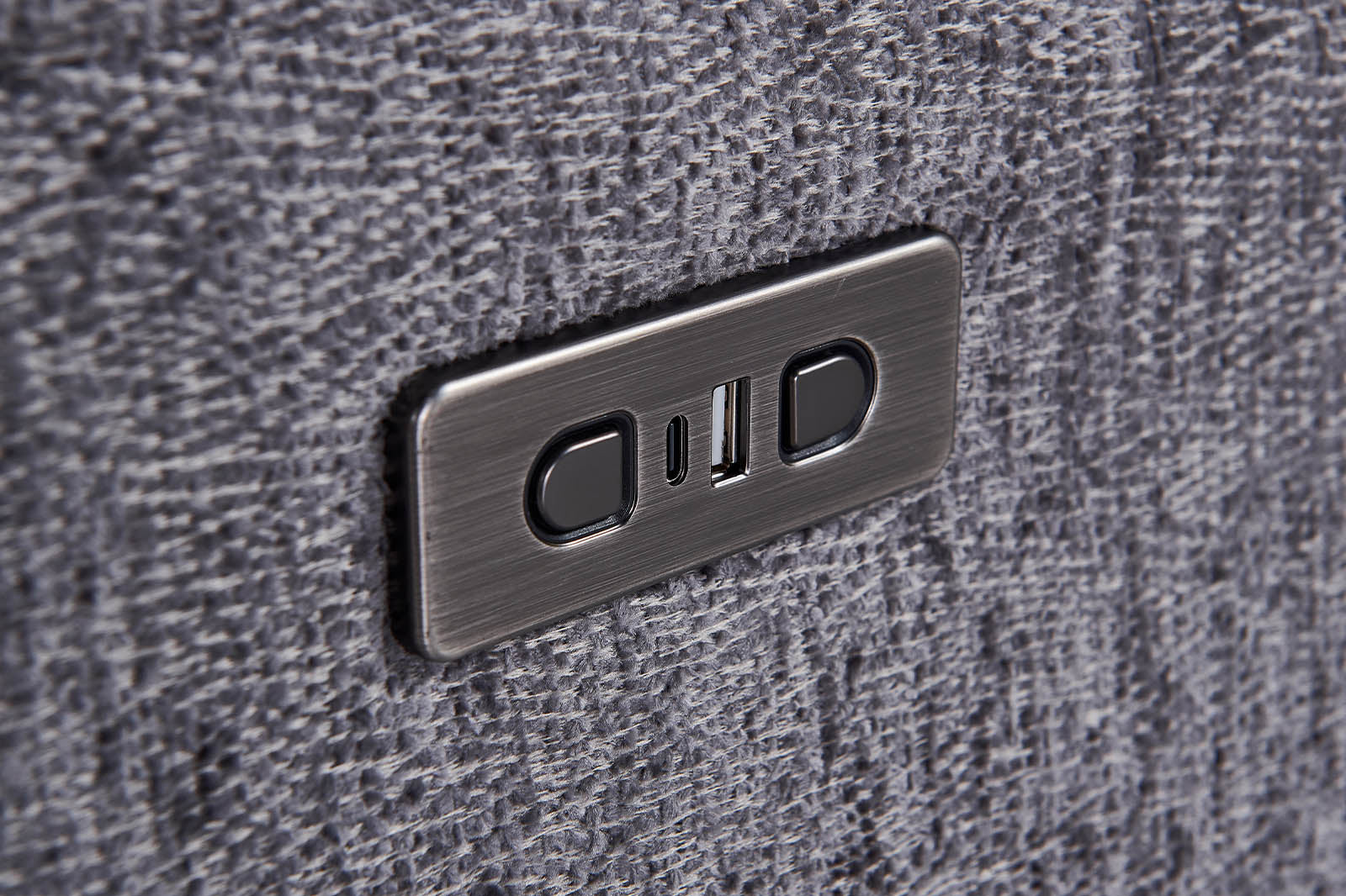 Lyla 3 Seater Power Recliner - Grey - Dante Furniture