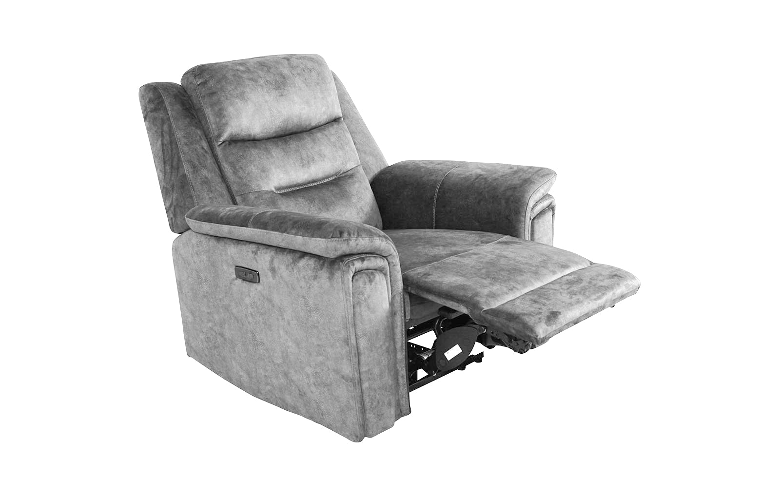 Berlin Power Recliner Armchair - Light Grey - Dante Furniture