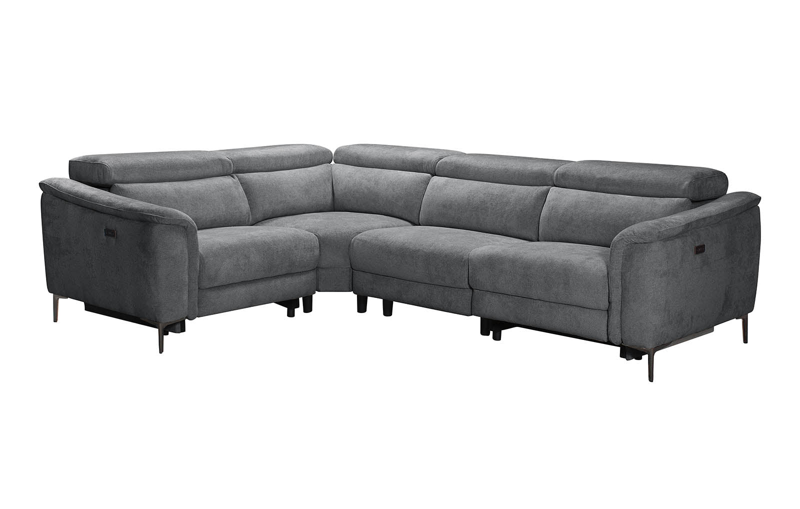 Paddington Left-Hand Facing Corner Sofa - Grey - Dante Furniture