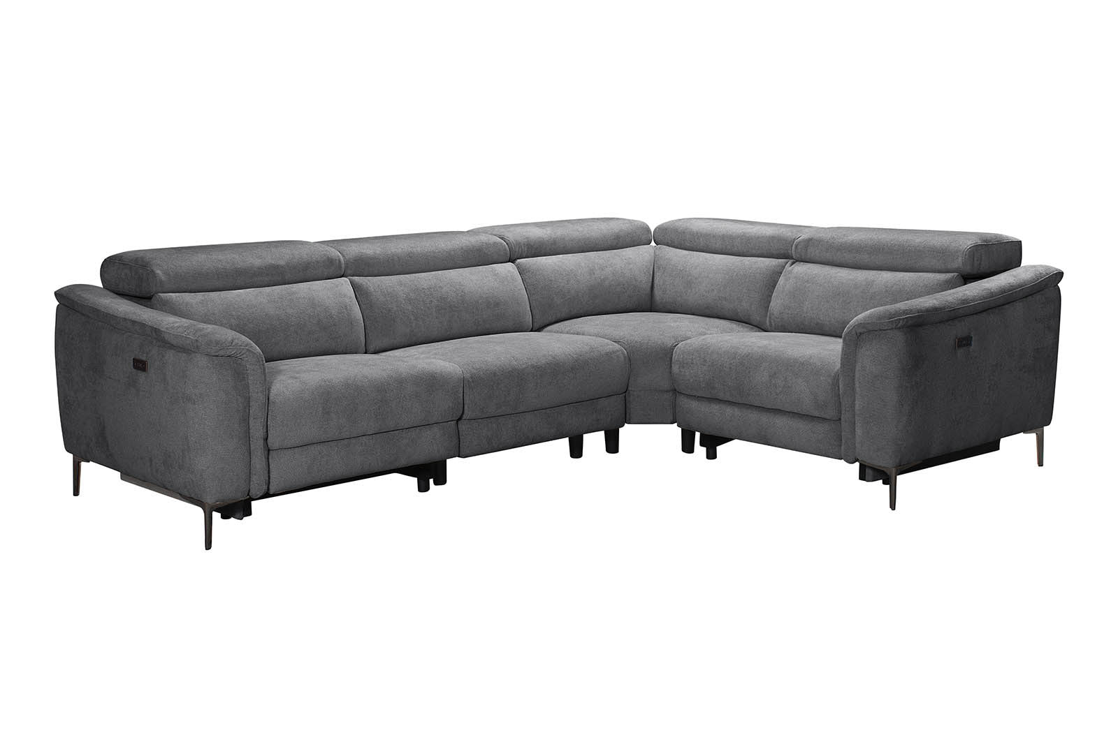 Paddington Right-Hand Facing Corner Sofa - Grey - Dante Furniture