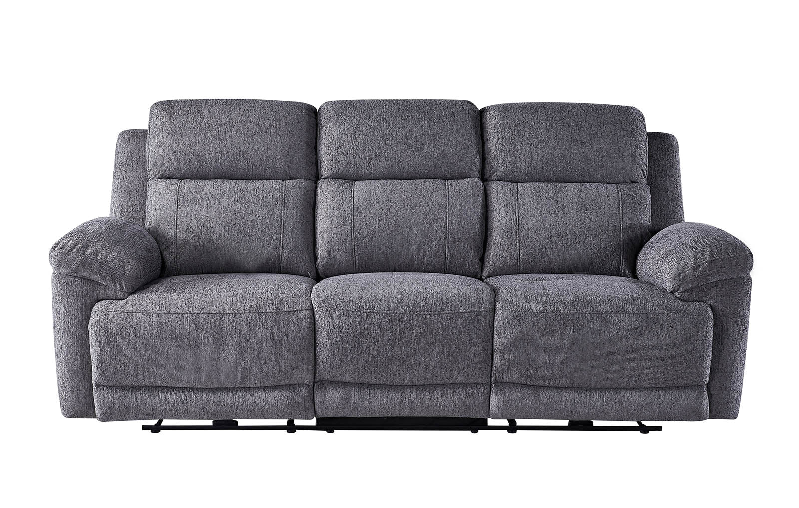 Lyla 3 Seater Power Recliner - Grey - Dante Furniture
