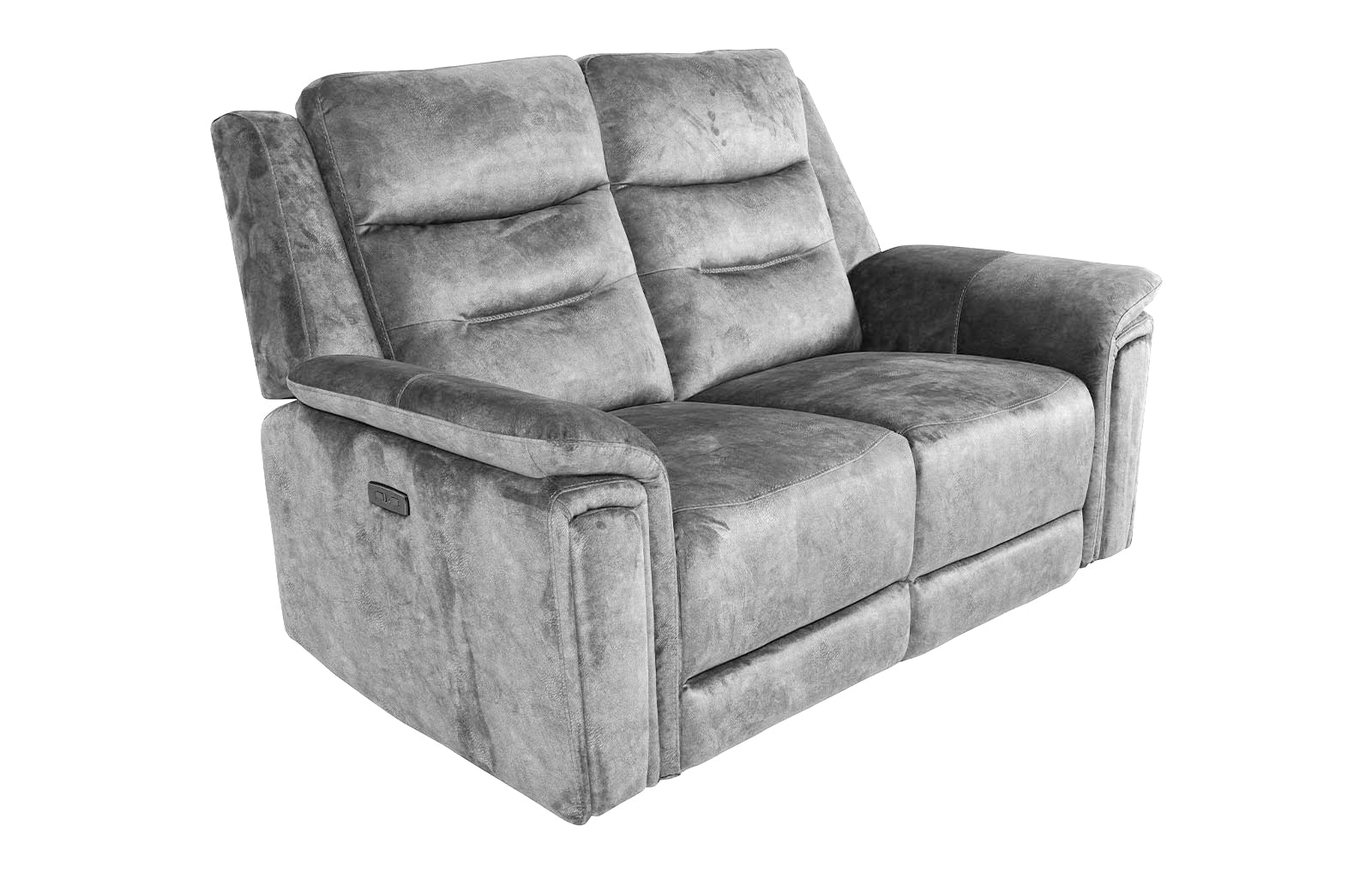 Berlin 2 Seater Power Recliner - Light Grey - Dante Furniture