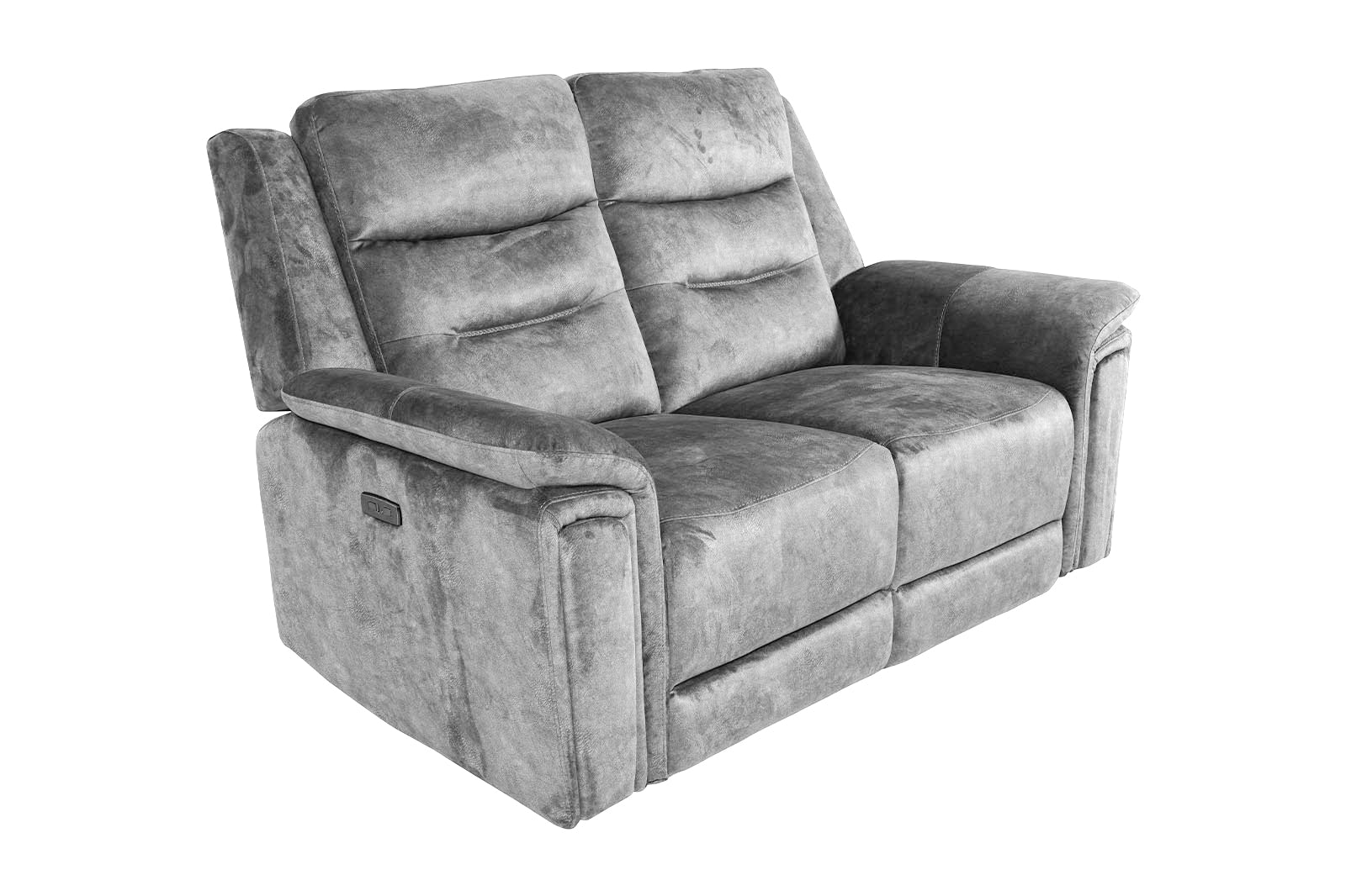 Berlin 2 Seater Power Recliner - Light Grey - Dante Furniture