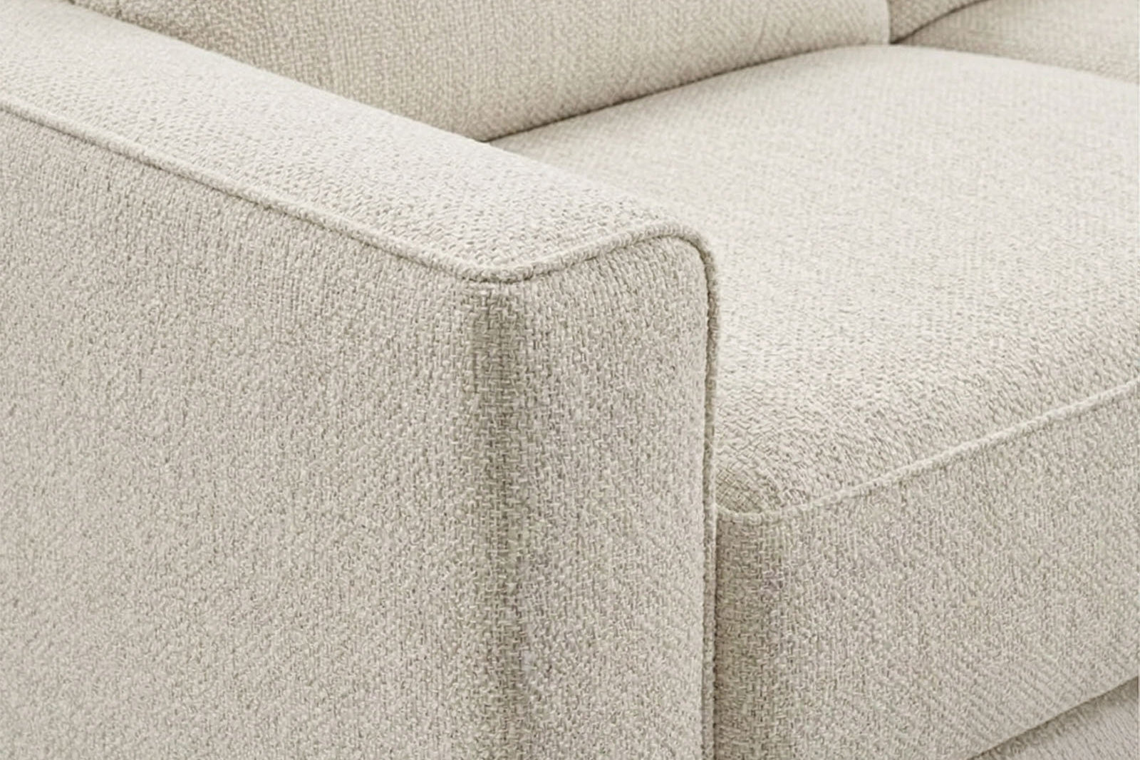 Luca 3 Seater Sofa – Oatmeal Chenille - Dante Furniture
