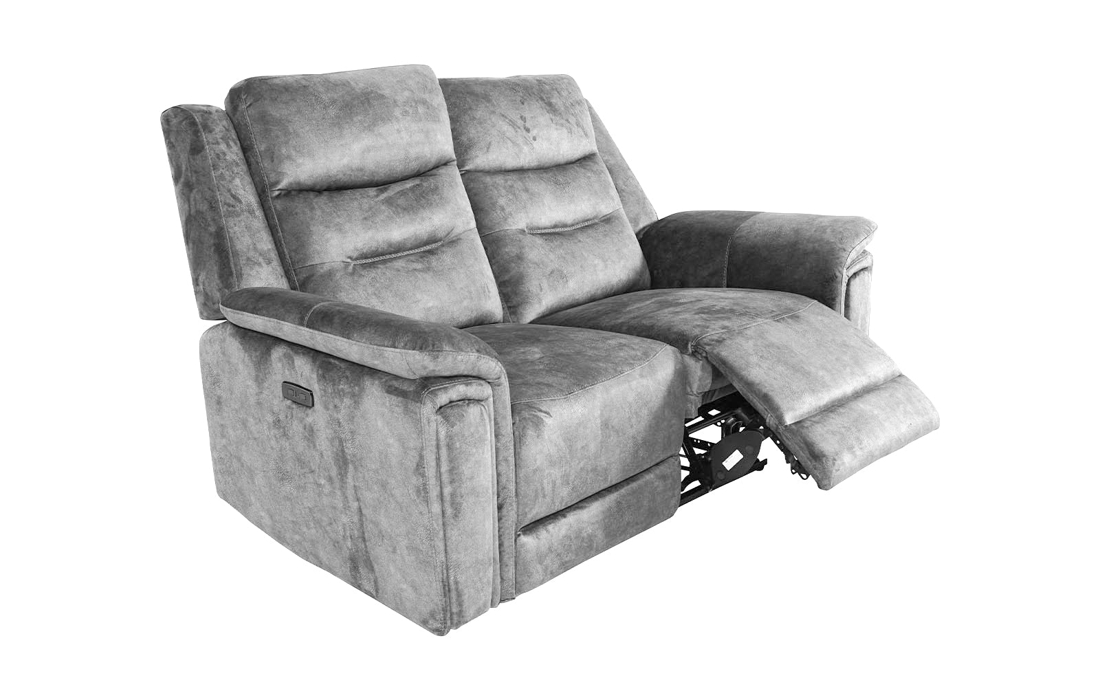 Berlin 2 Seater Power Recliner - Light Grey - Dante Furniture