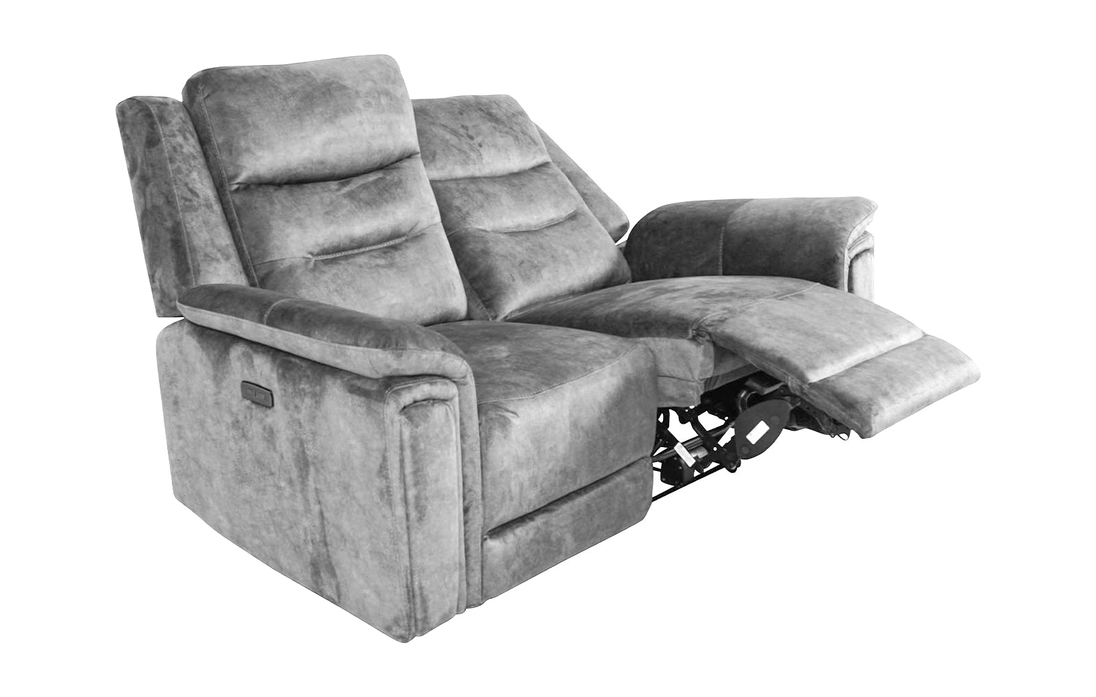Berlin 2 Seater Power Recliner - Light Grey - Dante Furniture