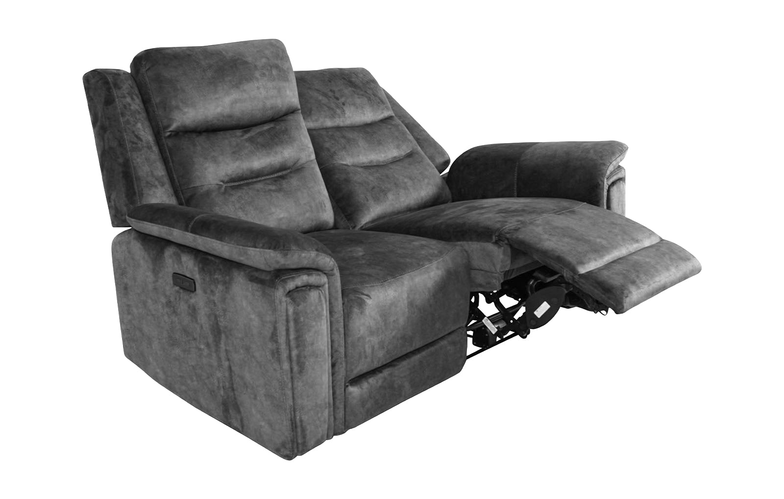 Berlin 2 Seater Power Recliner - Dark Grey - Dante Furniture