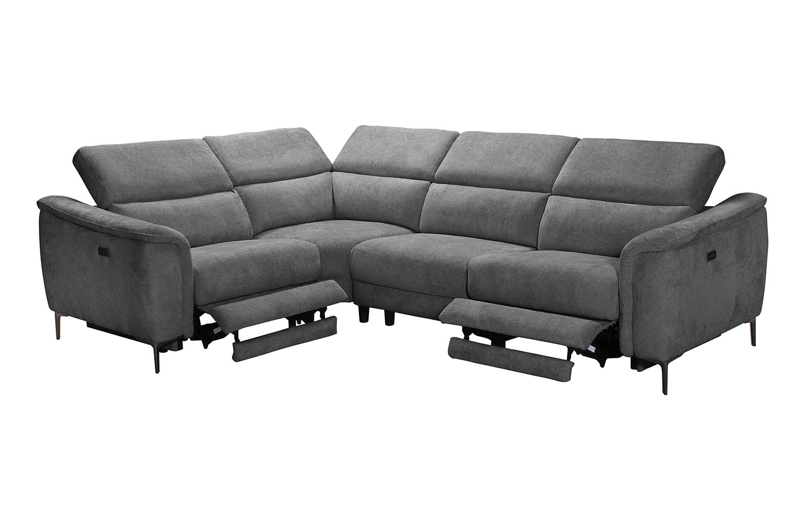 Paddington Left-Hand Facing Corner Sofa - Grey - Dante Furniture