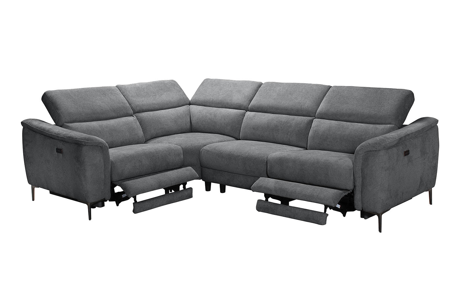 Paddington Left-Hand Facing Corner Sofa - Grey - Dante Furniture