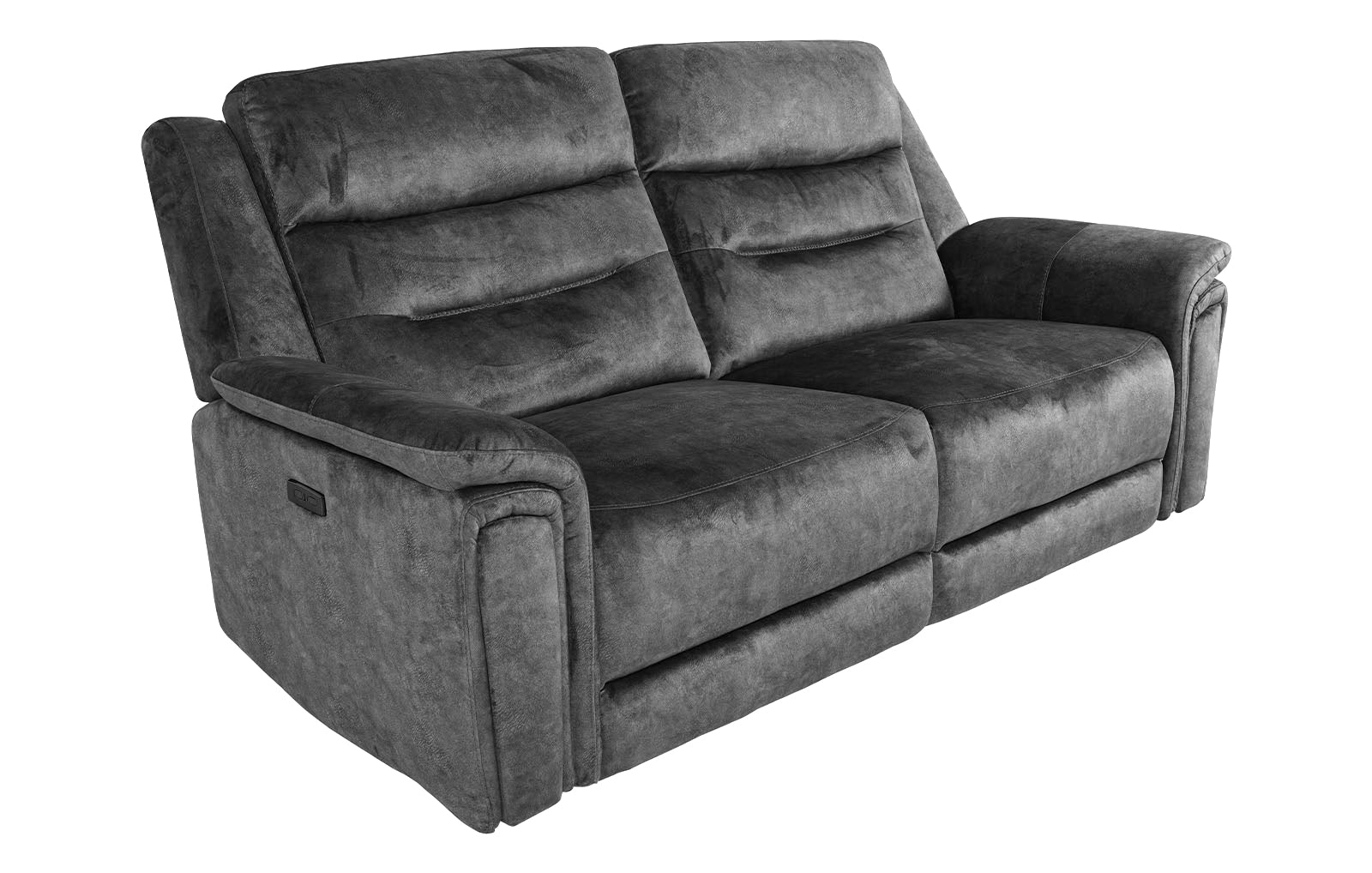 Berlin 3 Seater Power Recliner - Dark Grey - Dante Furniture
