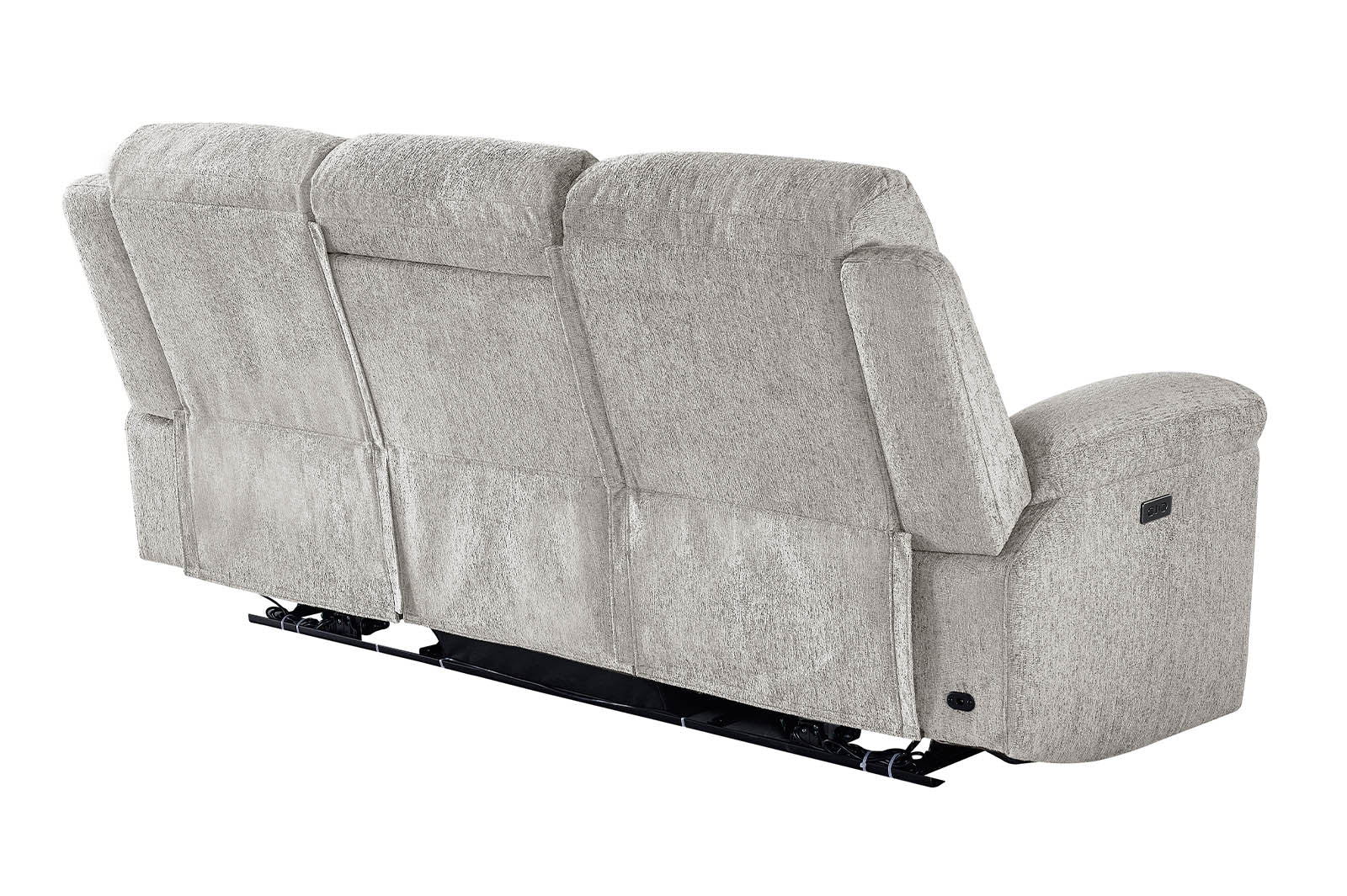 Lyla 3 Seater Power Recliner - Beige - Dante Furniture