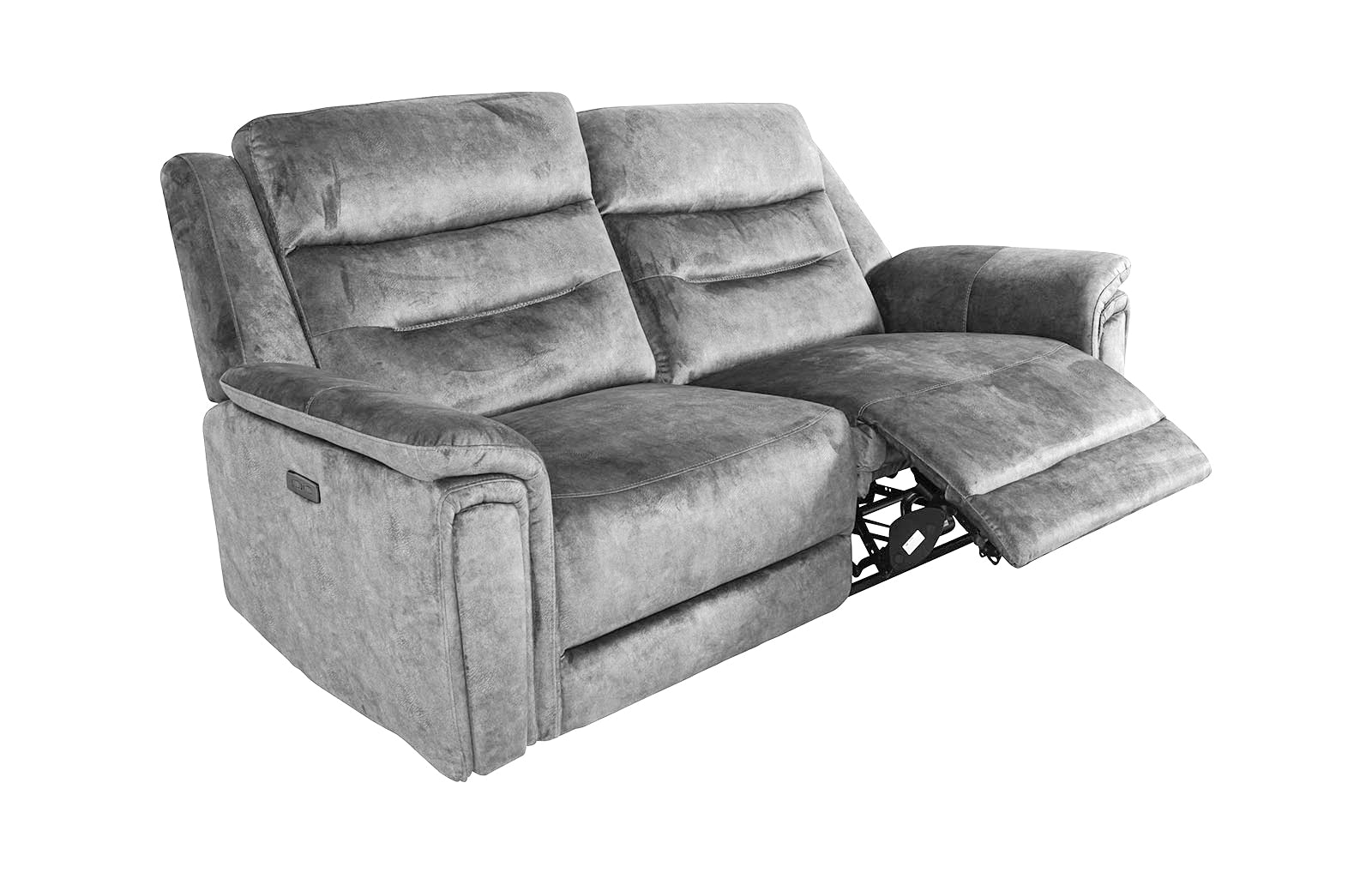 Berlin 3 Seater Power Recliner - Light Grey - Dante Furniture
