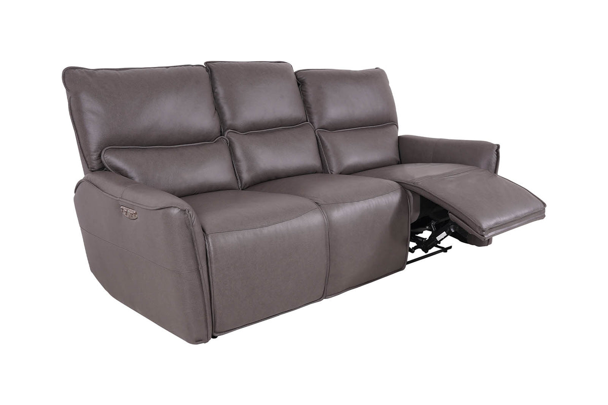 Gracie 3 Seater Smart Sofa Power Recliner - Grey - Dante Furniture