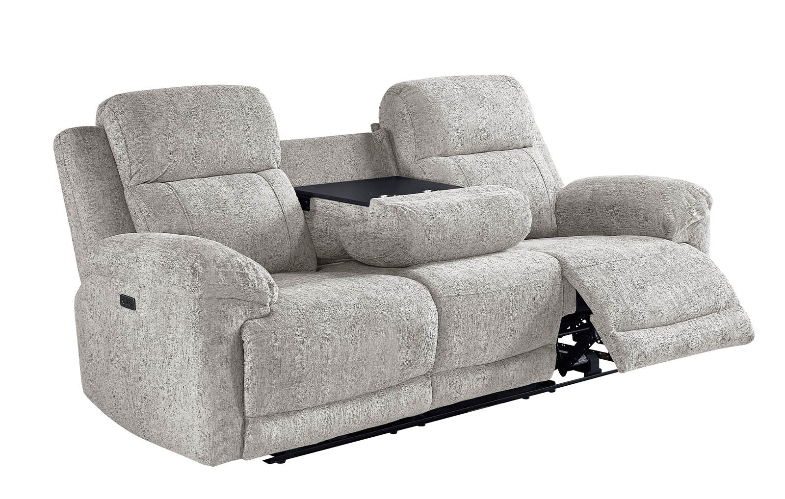 Lyla 3 Seater Power Recliner - Beige - Dante Furniture
