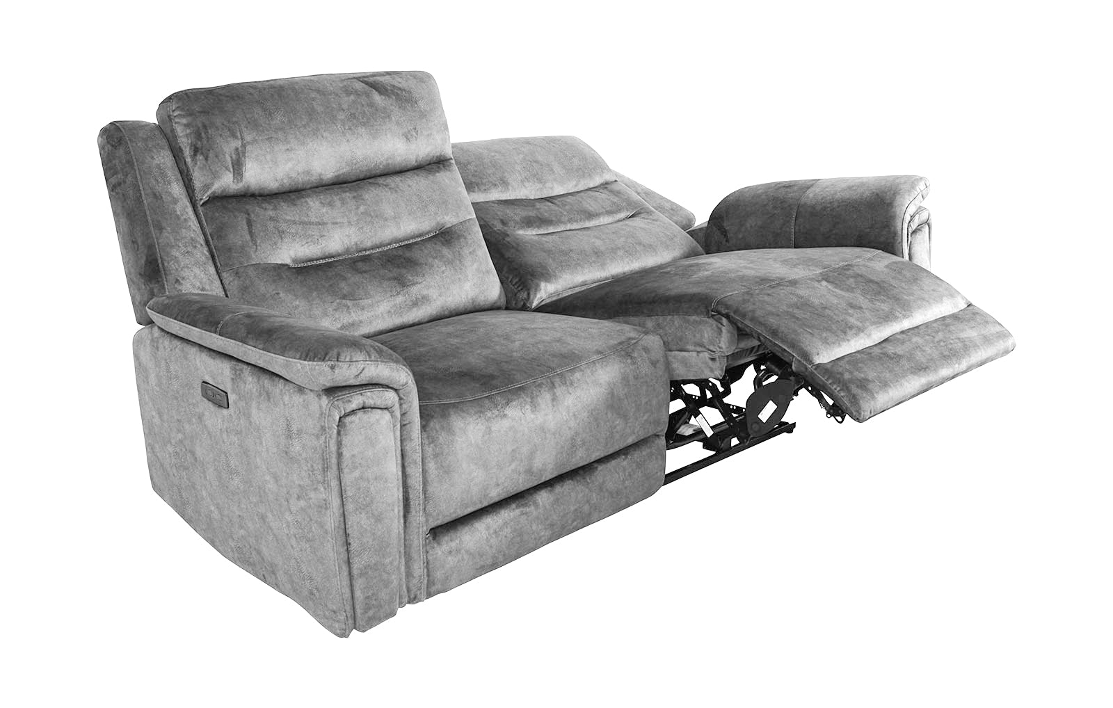 Berlin 3 Seater Power Recliner - Light Grey - Dante Furniture