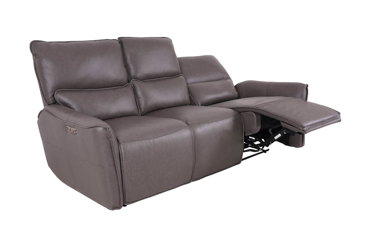 Gracie 3 Seater Smart Sofa Power Recliner - Grey - Dante Furniture