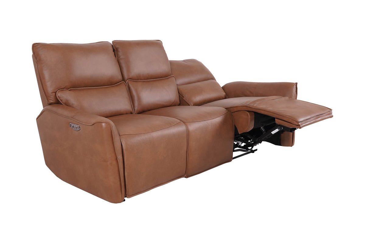 Gracie 3 Seater Smart Sofa Power Recliner - Tan - Dante Furniture