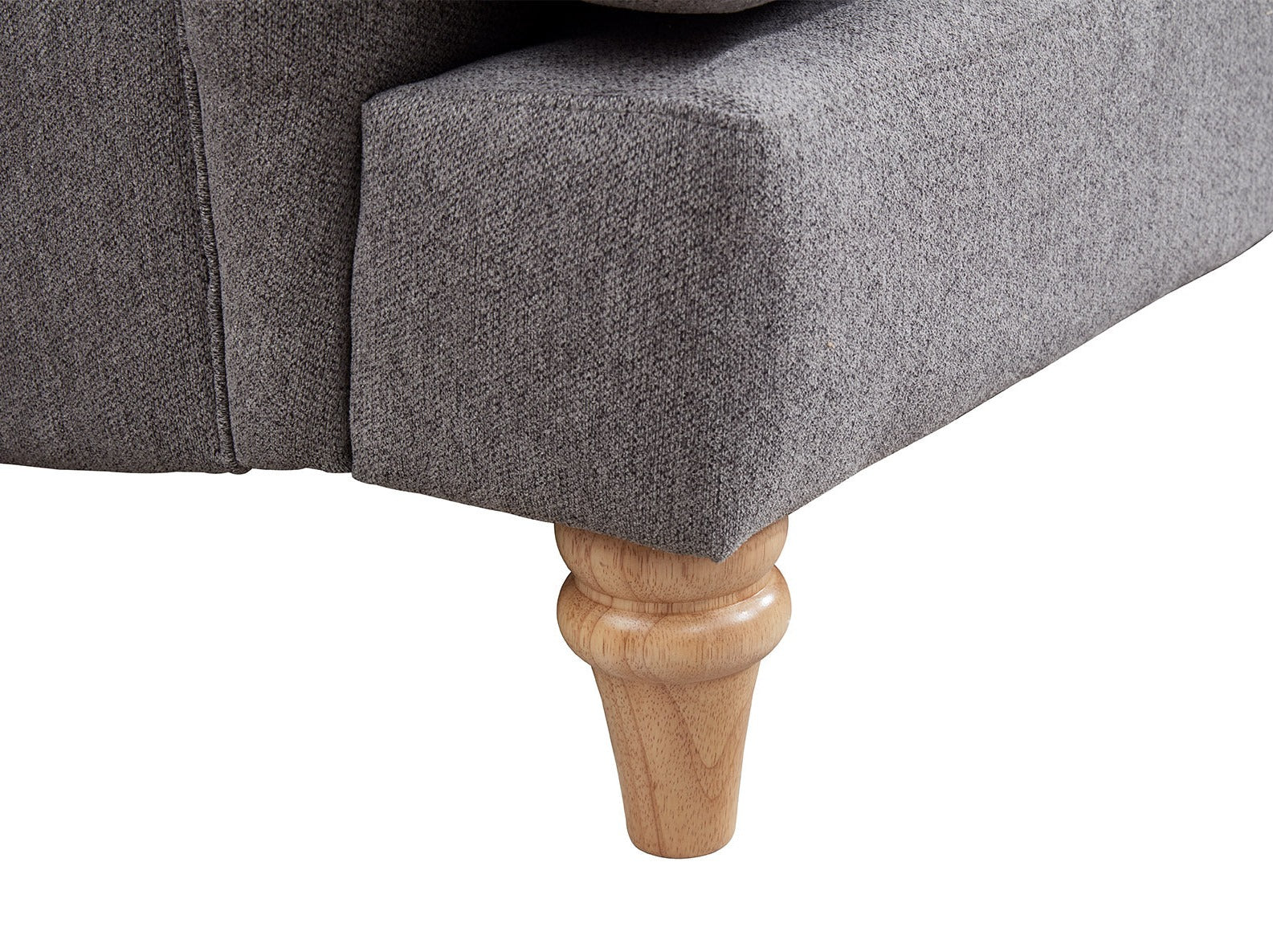 6 Seater Fabric Grey Sofa