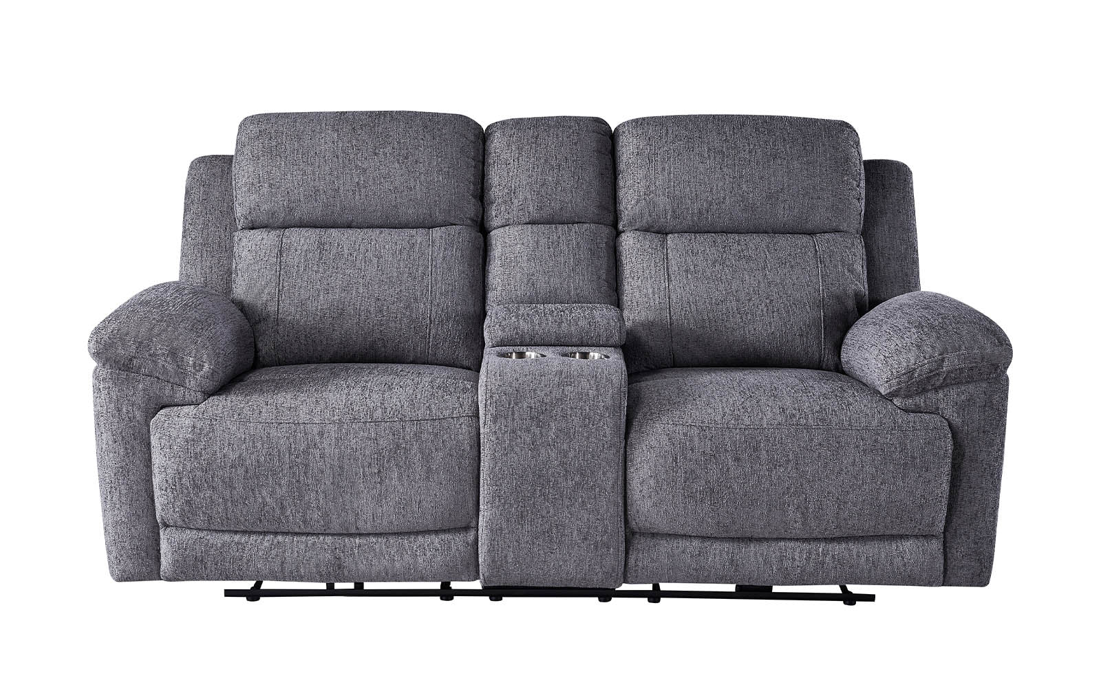 Lyla 2 Seater Power Recliner - Grey - Dante Furniture