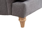 5 Seater Fabric Grey Sofa