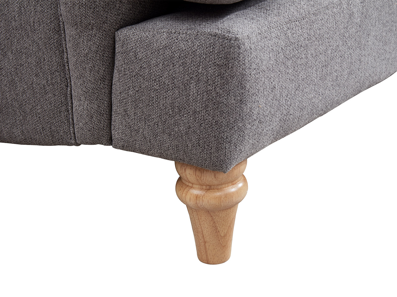5 Seater Fabric Grey Sofa