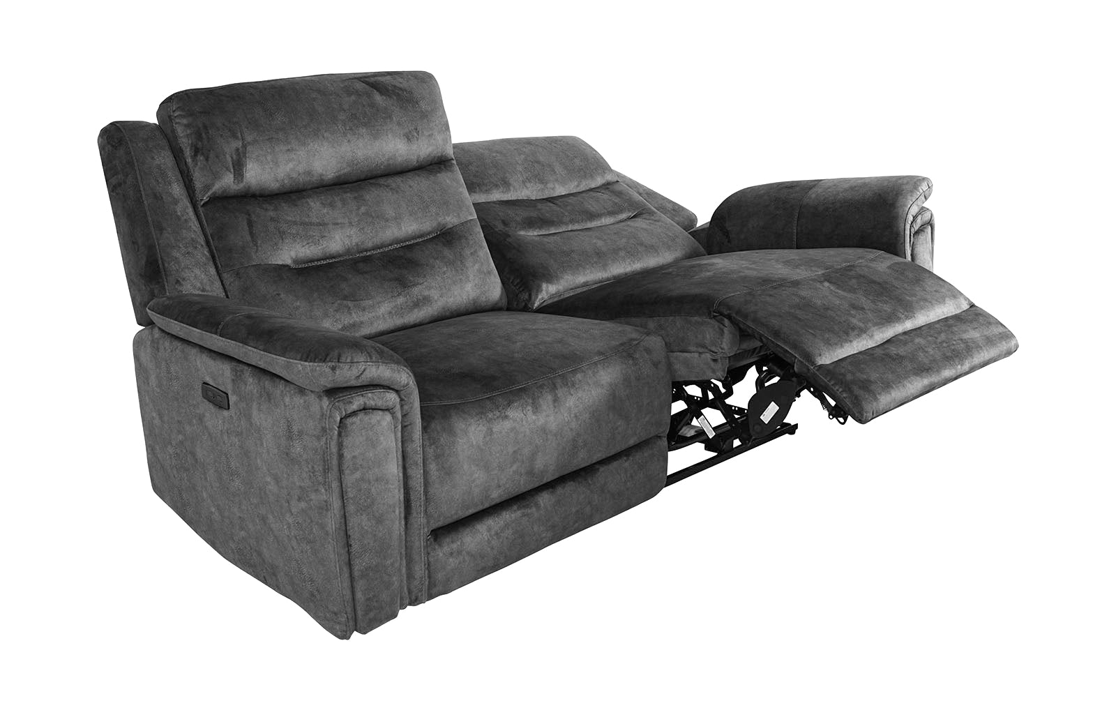Berlin 3 Seater Power Recliner - Dark Grey - Dante Furniture