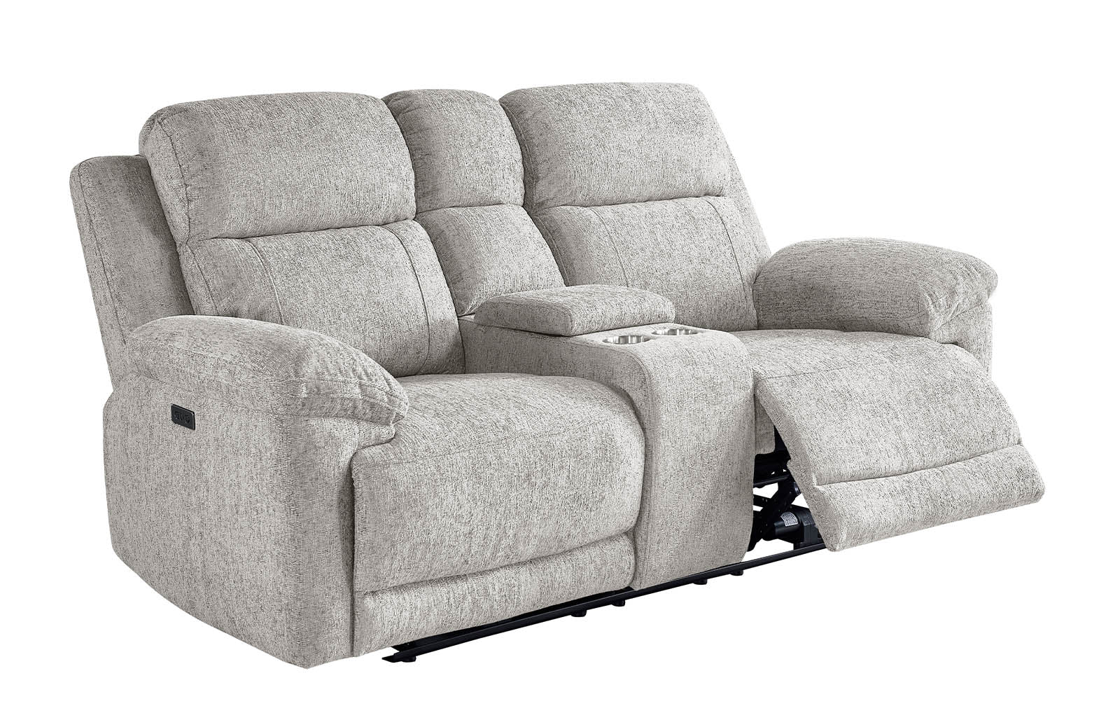 Lyla 2 Seater Power Recliner - Beige - Dante Furniture
