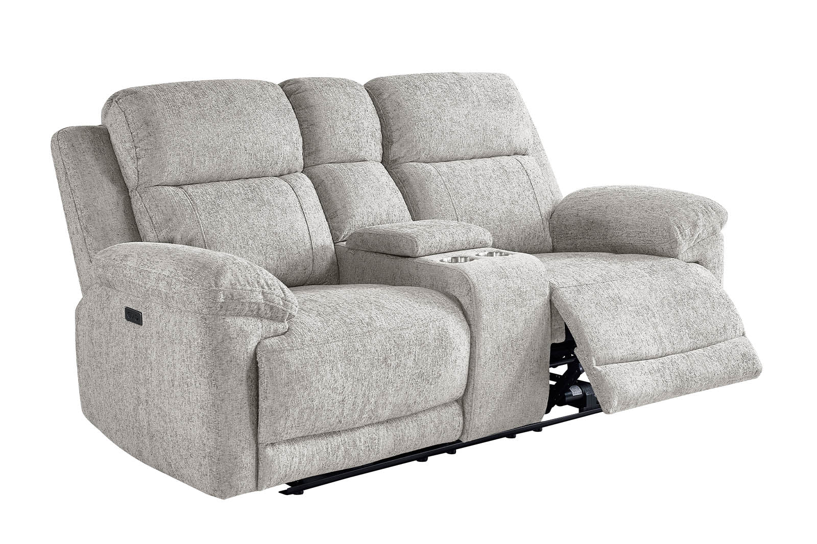 Lyla 2 Seater Power Recliner - Beige - Dante Furniture